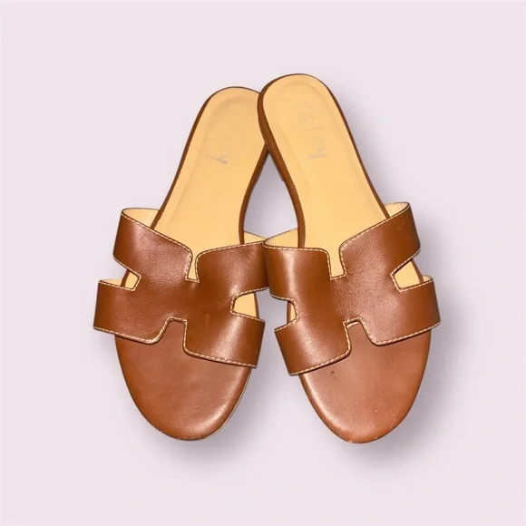 French Sole Brown Sandals - Picture 5 of 5
